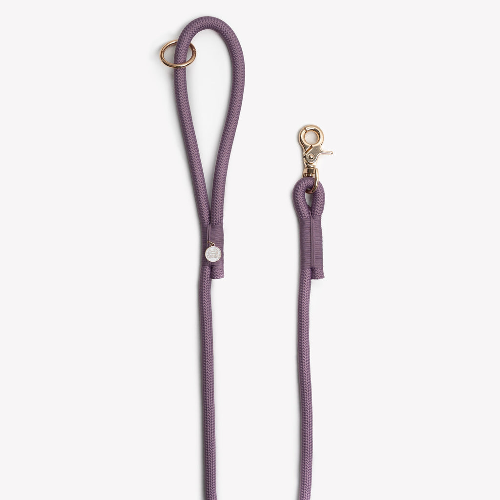 FURLOU Braided Rope Leash – Lilac