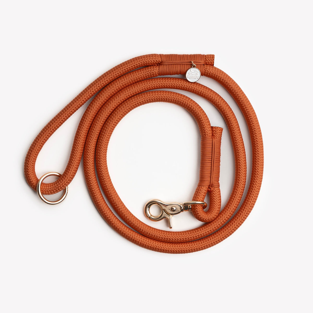 FURLOU Braided Rope Leash – Terracotta