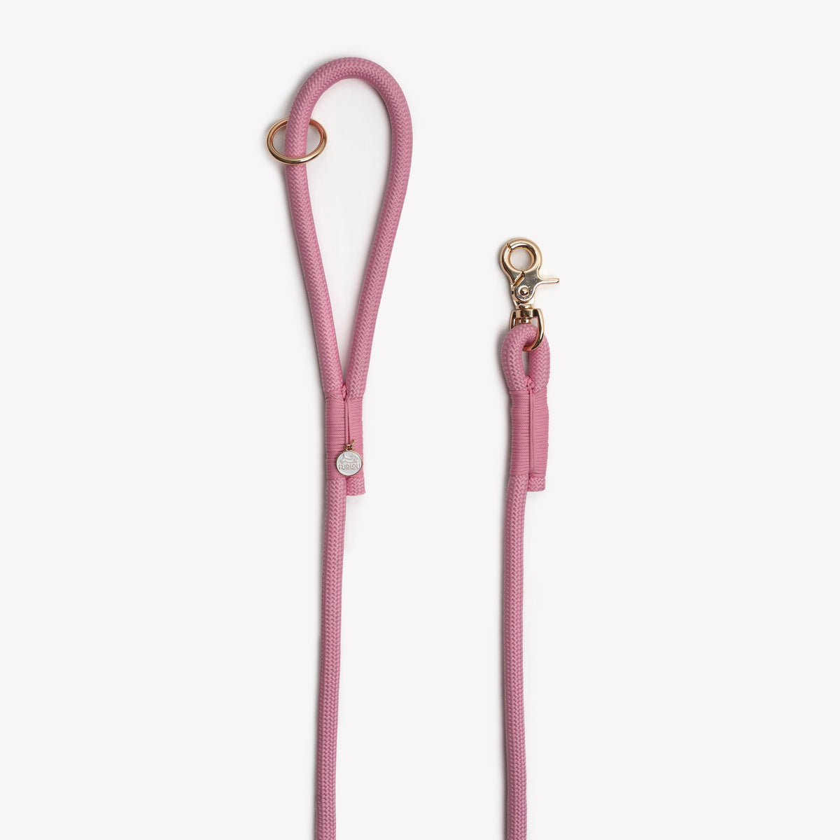FURLOU Braided Rope Leash – Pink