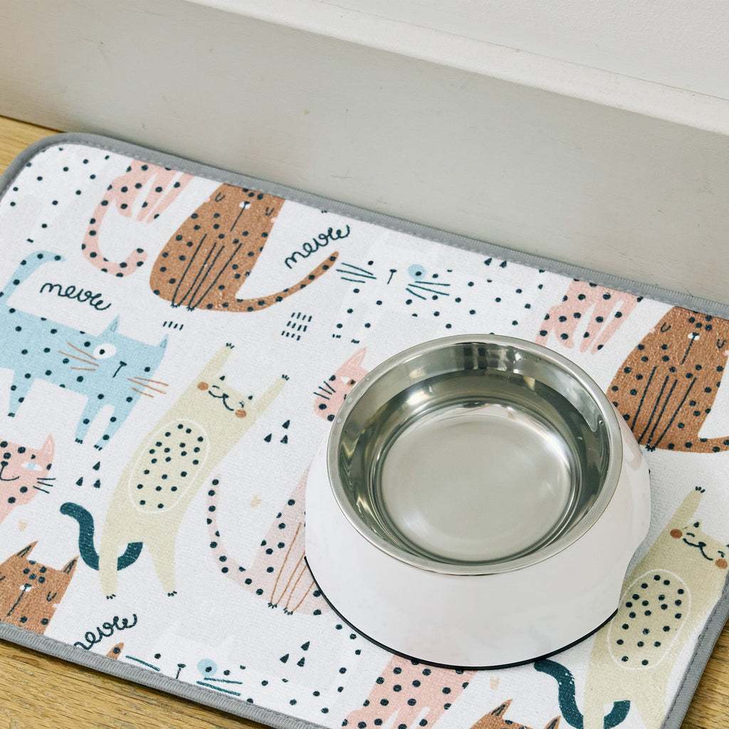 WerkShoppe Cat's Meow Pet Bowl Mat