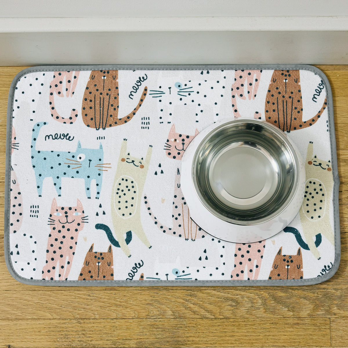 WerkShoppe Cat's Meow Pet Bowl Mat
