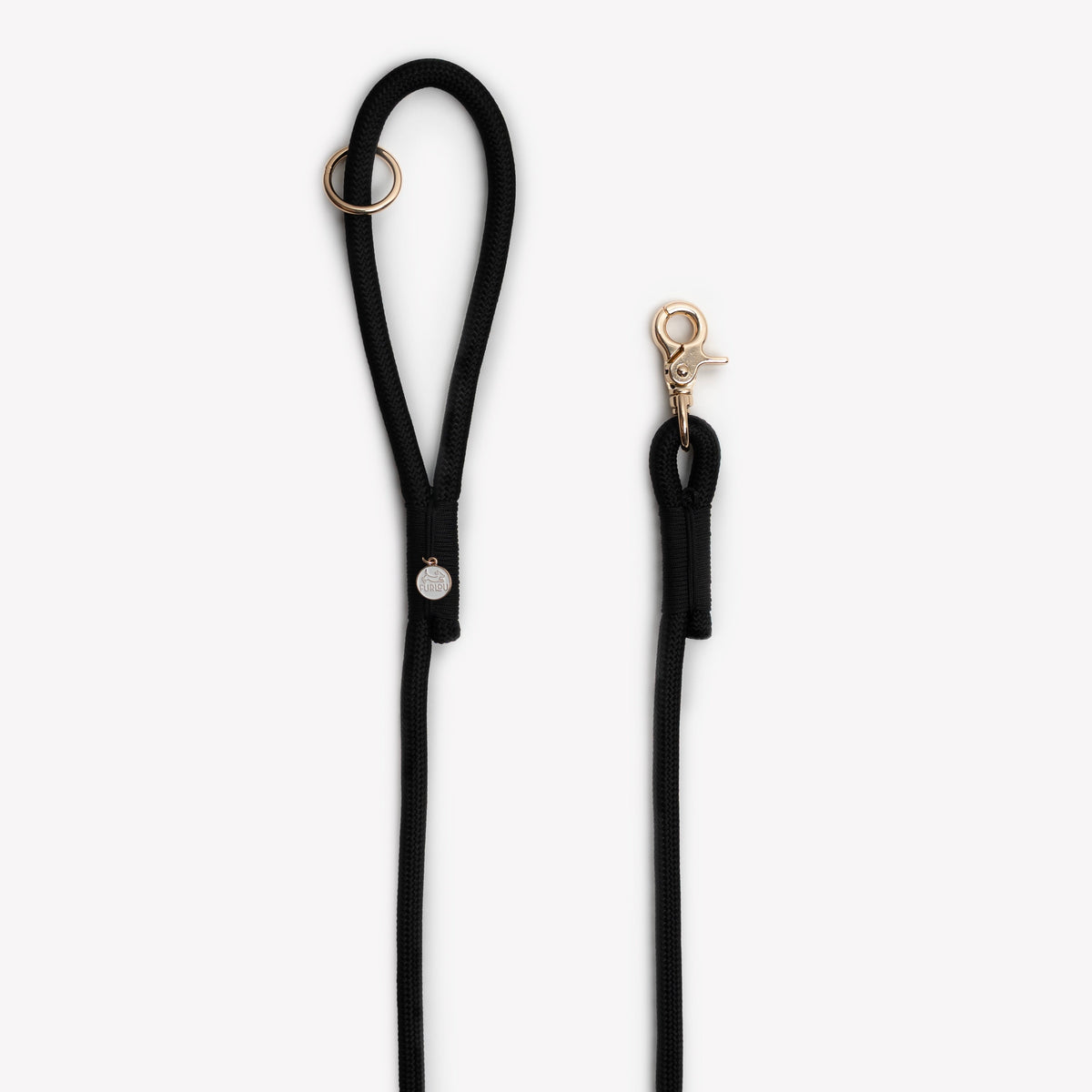 FURLOU Braided Rope Leash – Black