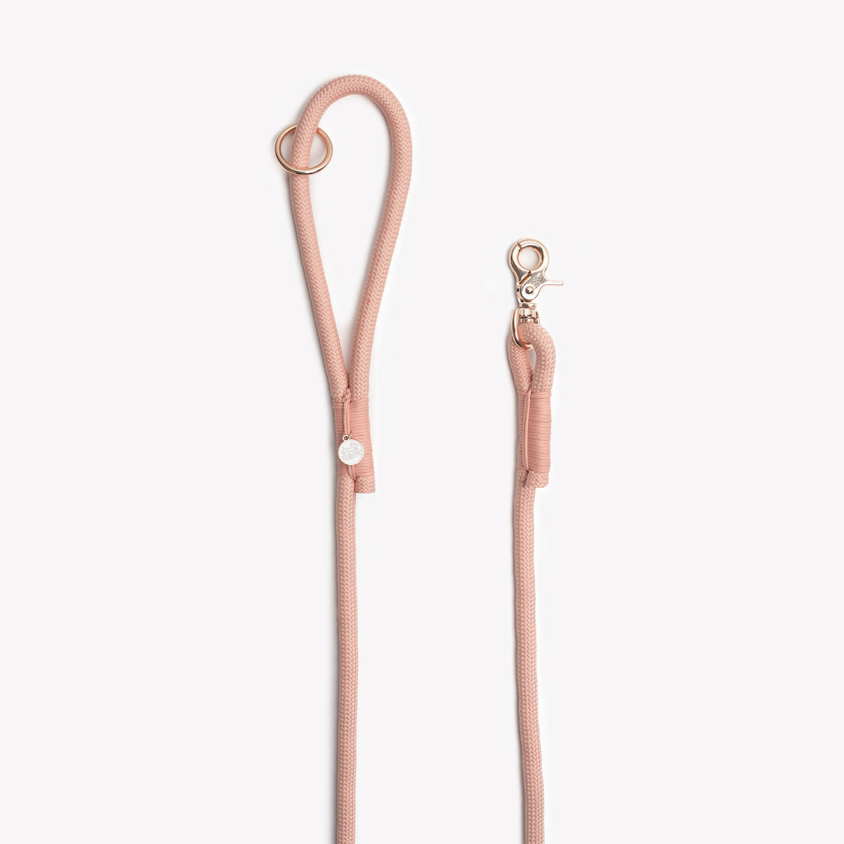 FURLOU Braided Rope Leash – Powder Rose