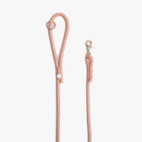 FURLOU Braided Rope Leash – Powder Rose