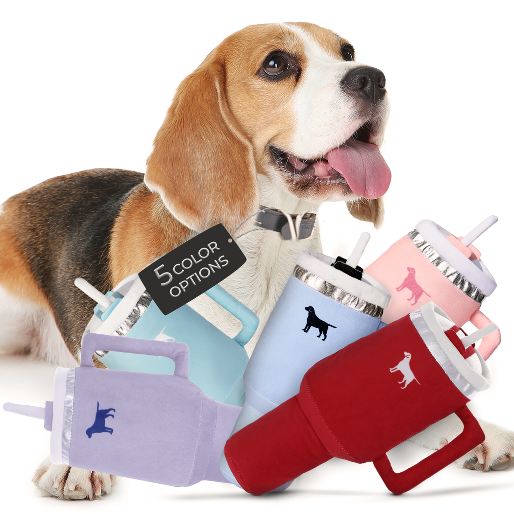 PUPROAR Pup Cup Squeaky Plush Dog Toy