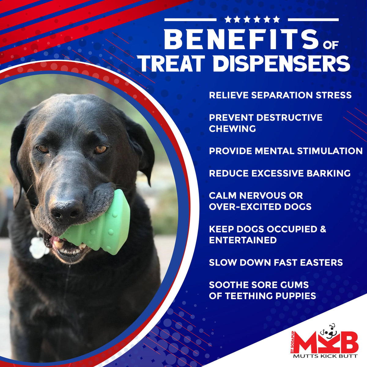 SodaPup Christmas Tree Treat-Dispensing Chew Toy