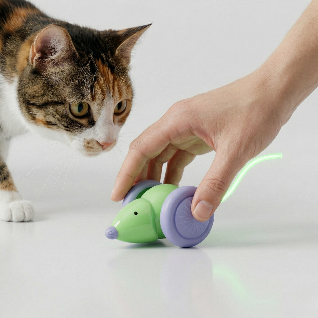 Midfox LED Tail Interactive Mouse Cat Toy