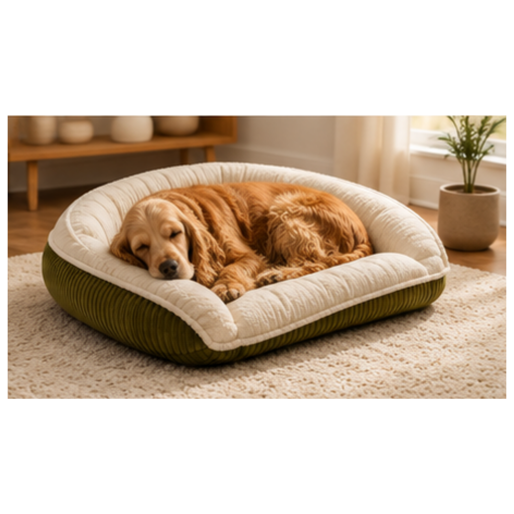 HuggleHounds Scout Bolster Dog Bed