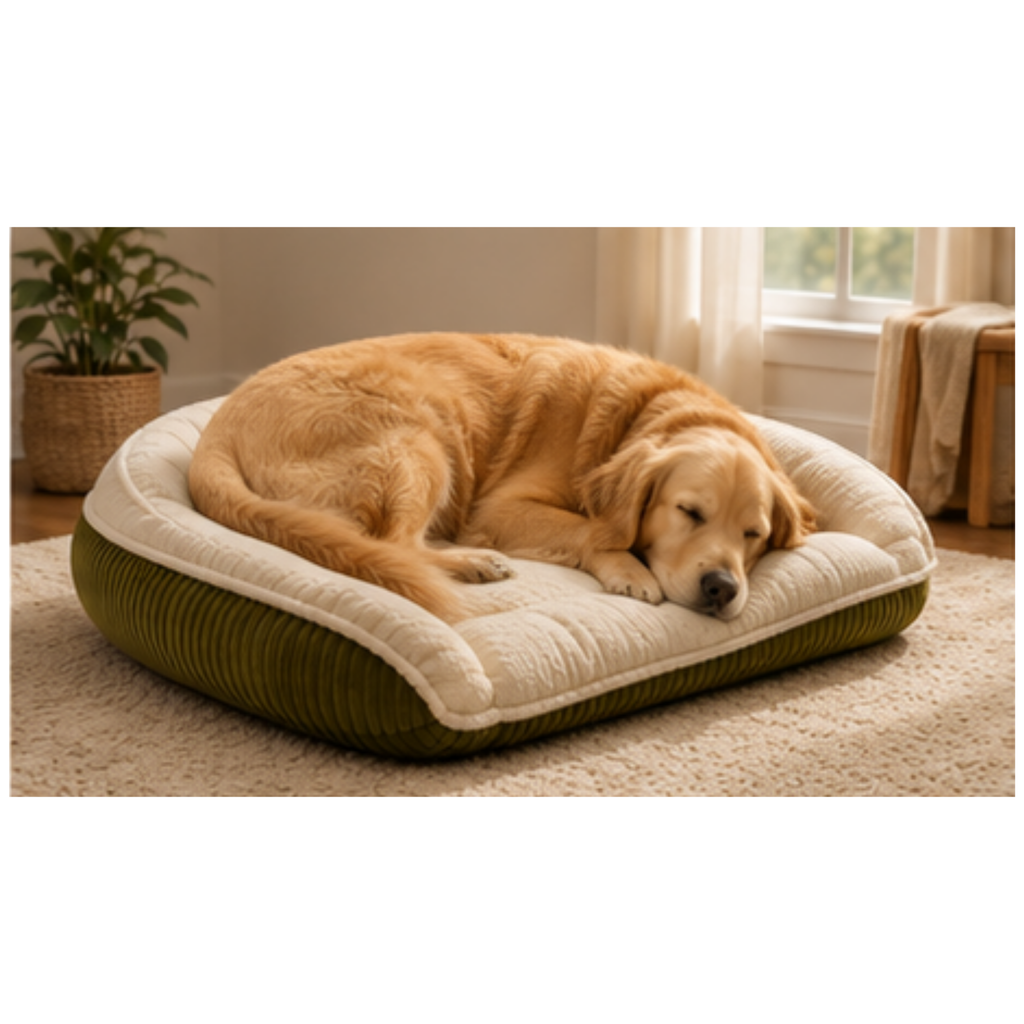 HuggleHounds Scout Bolster Dog Bed