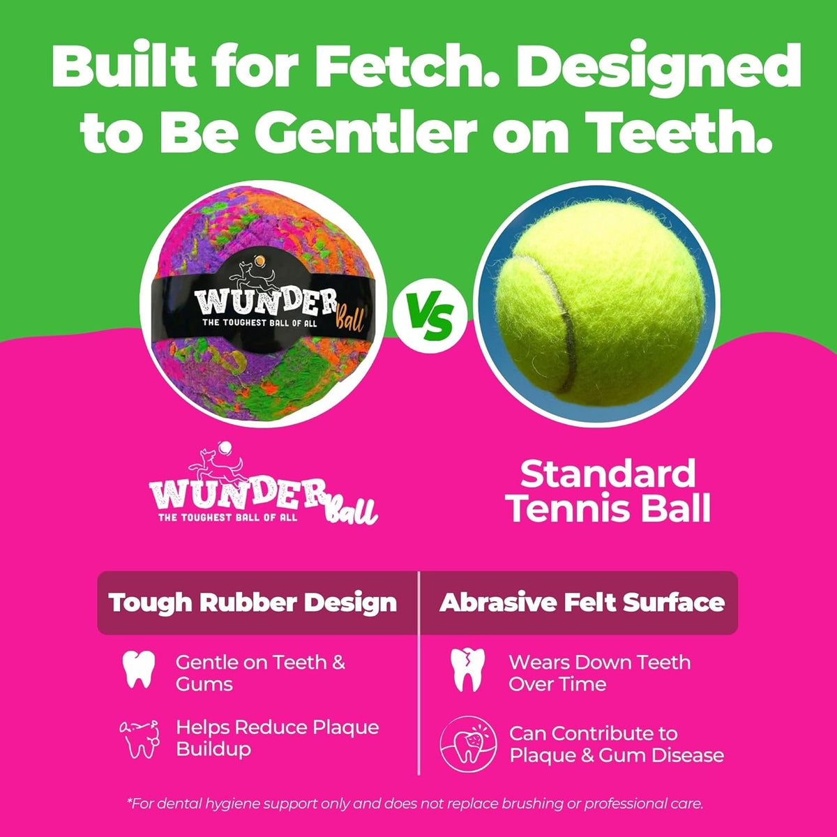 WUNDERball Natural Rubber Fetch Ball