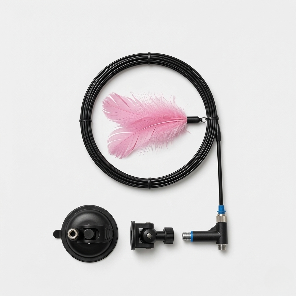 Midfox Suction-Cup Feather Wand Cat Toy