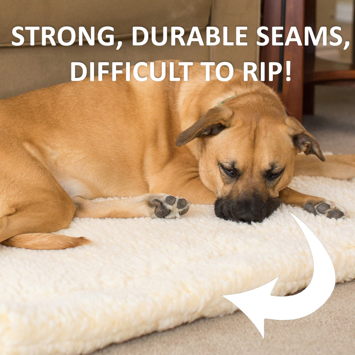 HuggleHounds HuggleFleece Mat Bed for Cats & Dogs