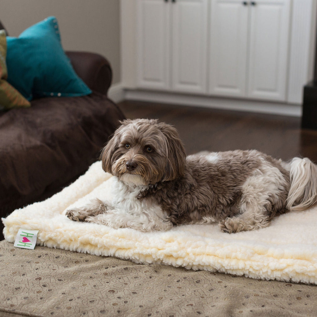 HuggleHounds HuggleFleece Mat Bed for Cats & Dogs