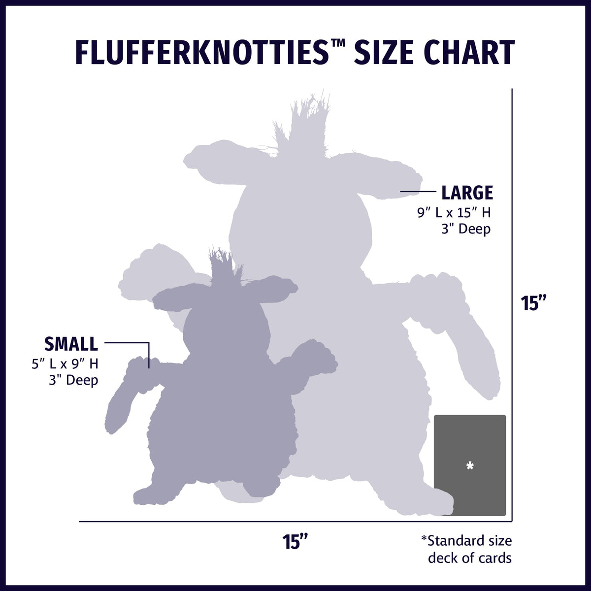 HuggleHounds Louise Lamb FlufferKnottie Plush Dog Toy