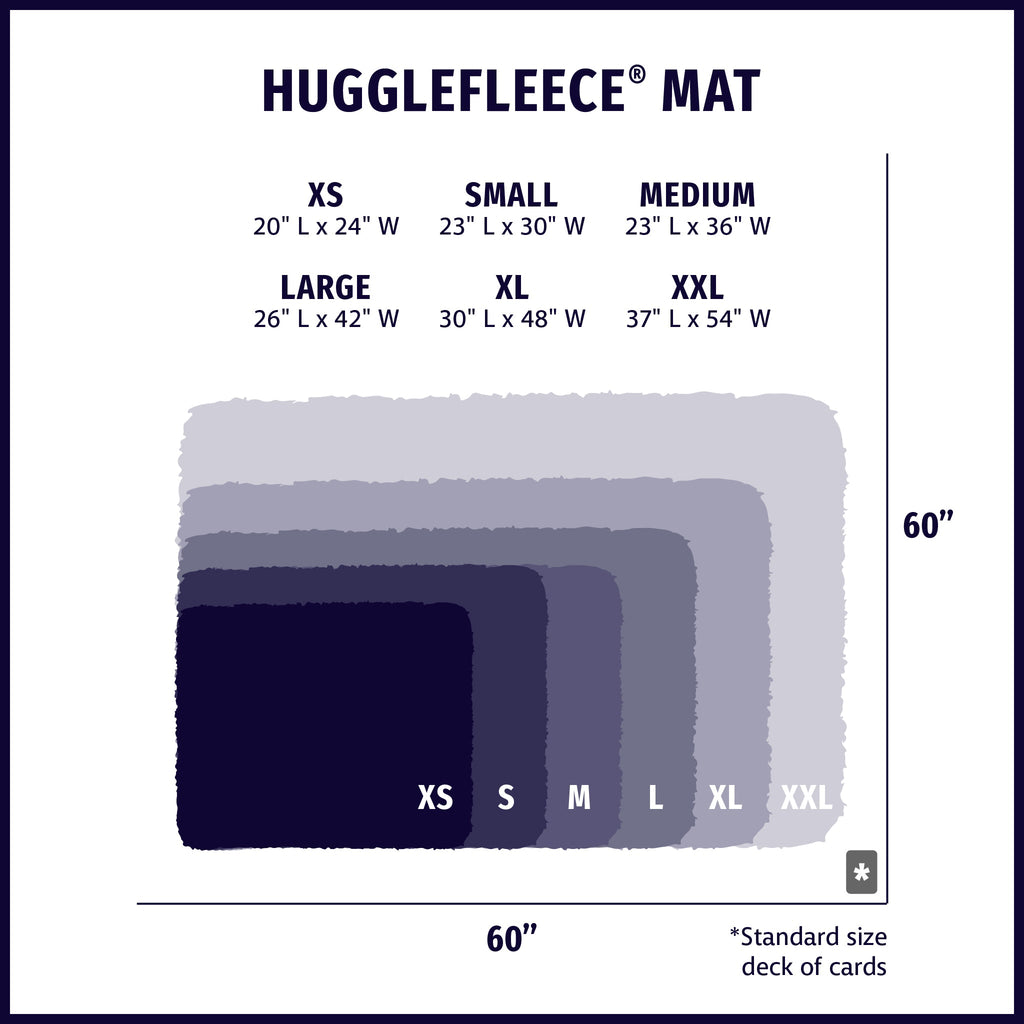 HuggleHounds HuggleFleece Mat Bed for Cats & Dogs