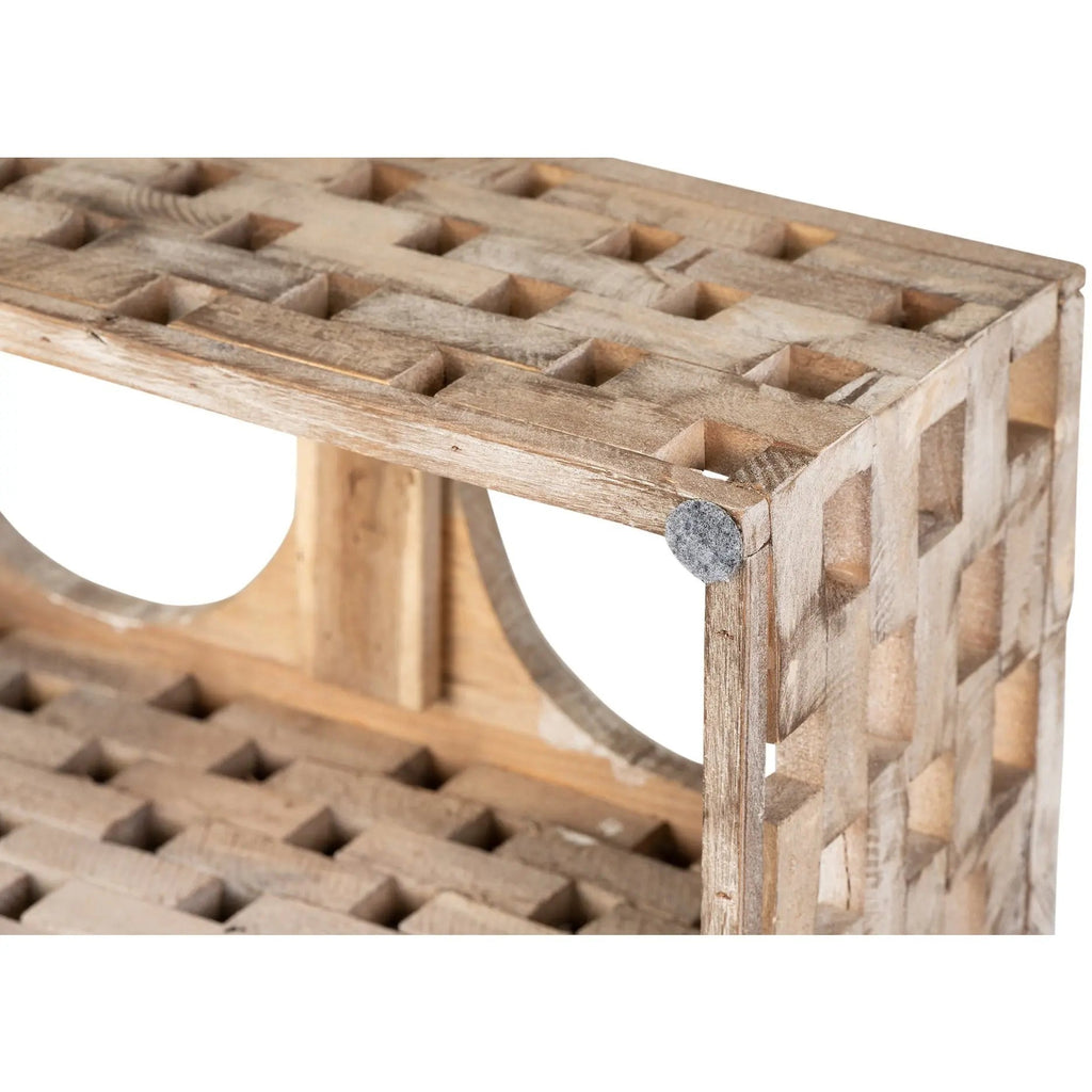 Huntley Elevated Wood Double Bowl Feeder
