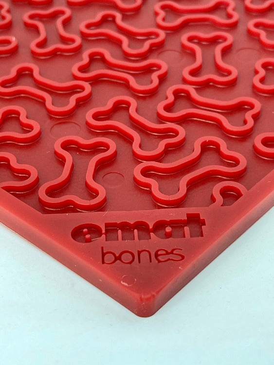 SodaPup Bones eMat Lick Mat for Dogs & Cats