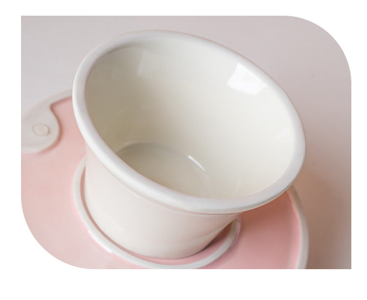 Midfox Elevated Ceramic Slow Feeder Bowl