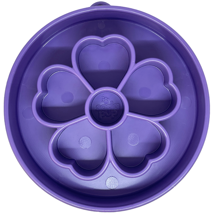 SodaPup Flower Slow Feeder Dog Bowl