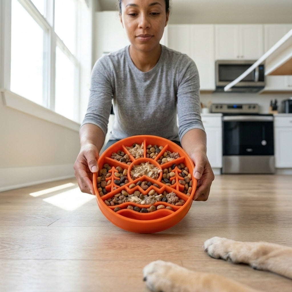 SodaPup Great Outdoors Slow Feeder Dog Bowl