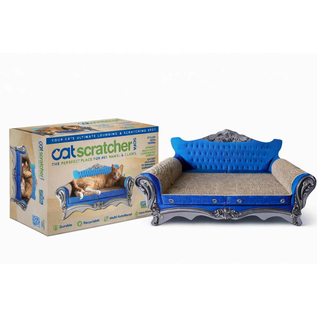 Catfidence Cardboard Cat Scratcher Sofa