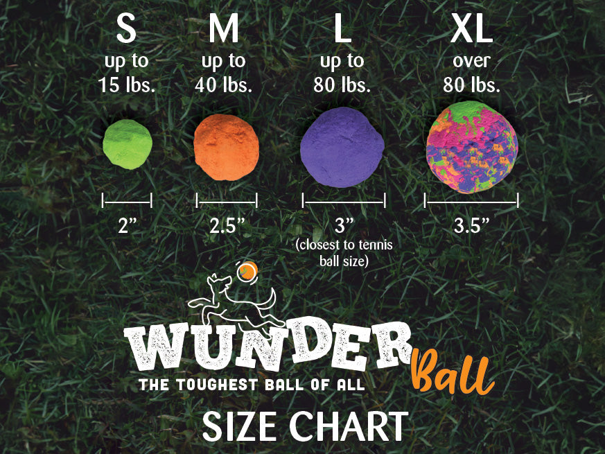 WUNDERball Natural Rubber Fetch Ball