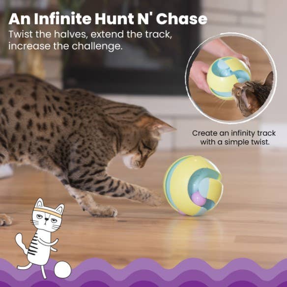 Catstages Twist-A-Ball Track Cat Toy