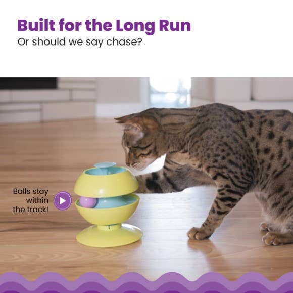 Catstages Twist-A-Ball Track Cat Toy