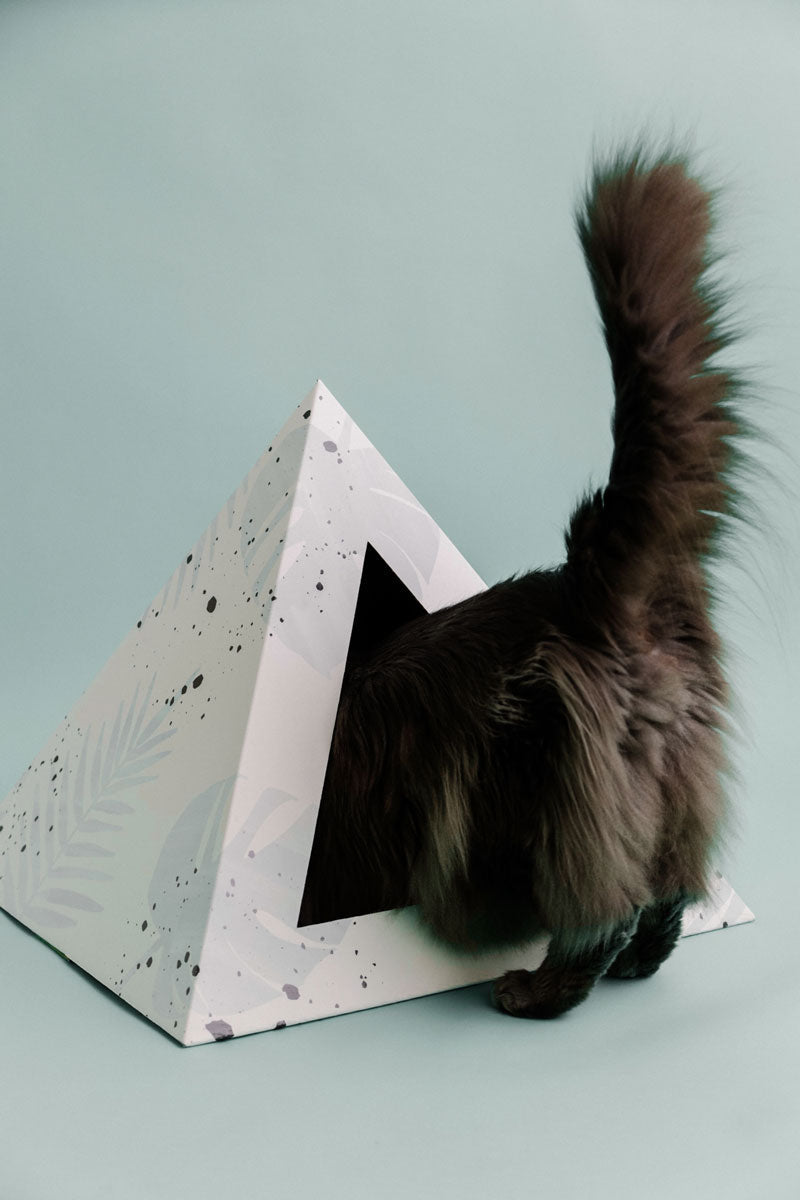 KittyKardboard 'Oasis' Cat Pyramid House