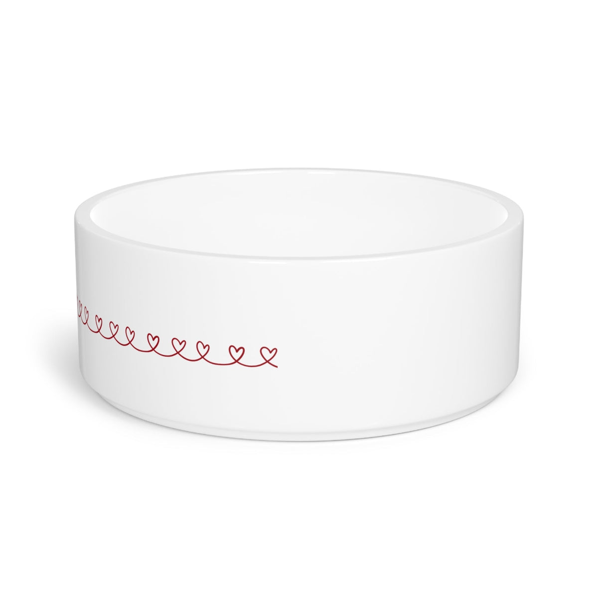 Love Line Ceramic Cat Bowl