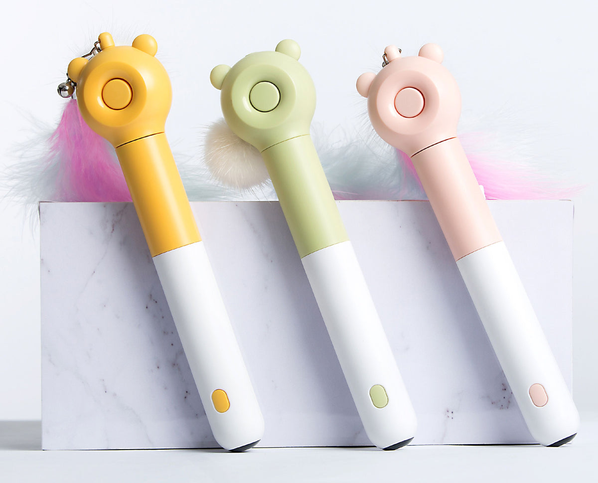 Pet Life KITIQUE 3-in-1 Feather & Laser Cat Wand