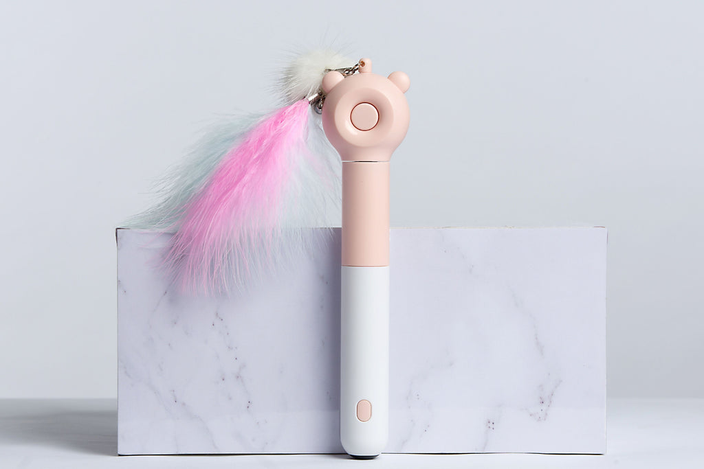 Pet Life KITIQUE 3-in-1 Feather & Laser Cat Wand