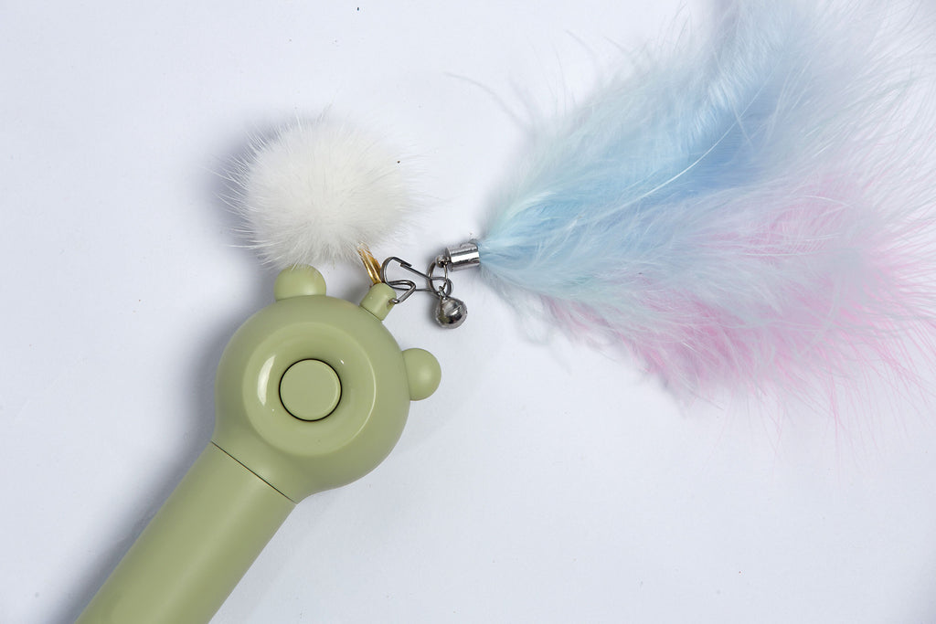 Pet Life KITIQUE 3-in-1 Feather & Laser Cat Wand