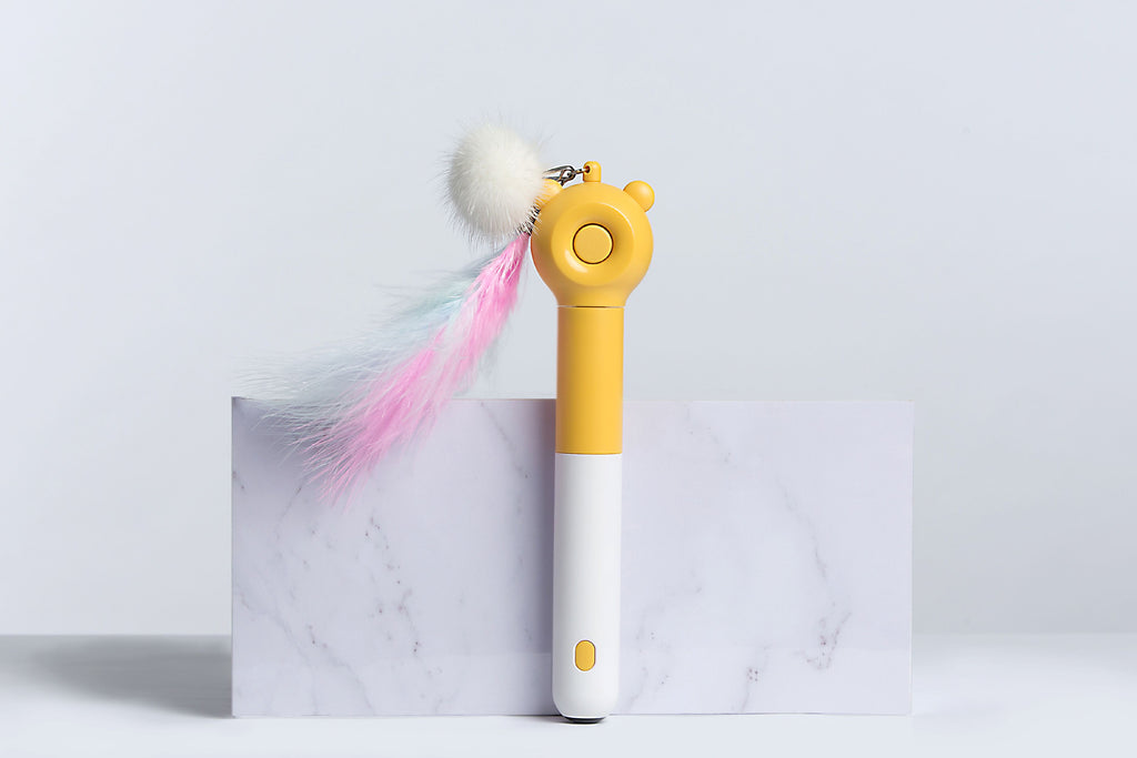 Pet Life KITIQUE 3-in-1 Feather & Laser Cat Wand
