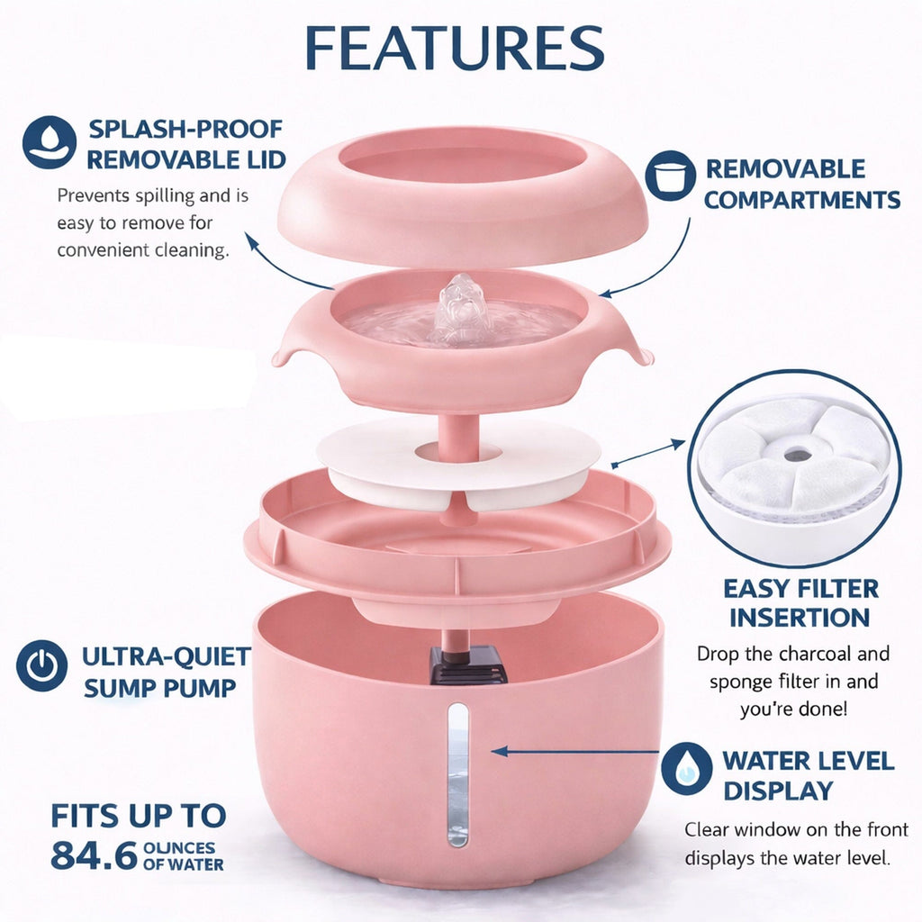 Pet Life Moda-Pure Quiet Pet Water Fountain