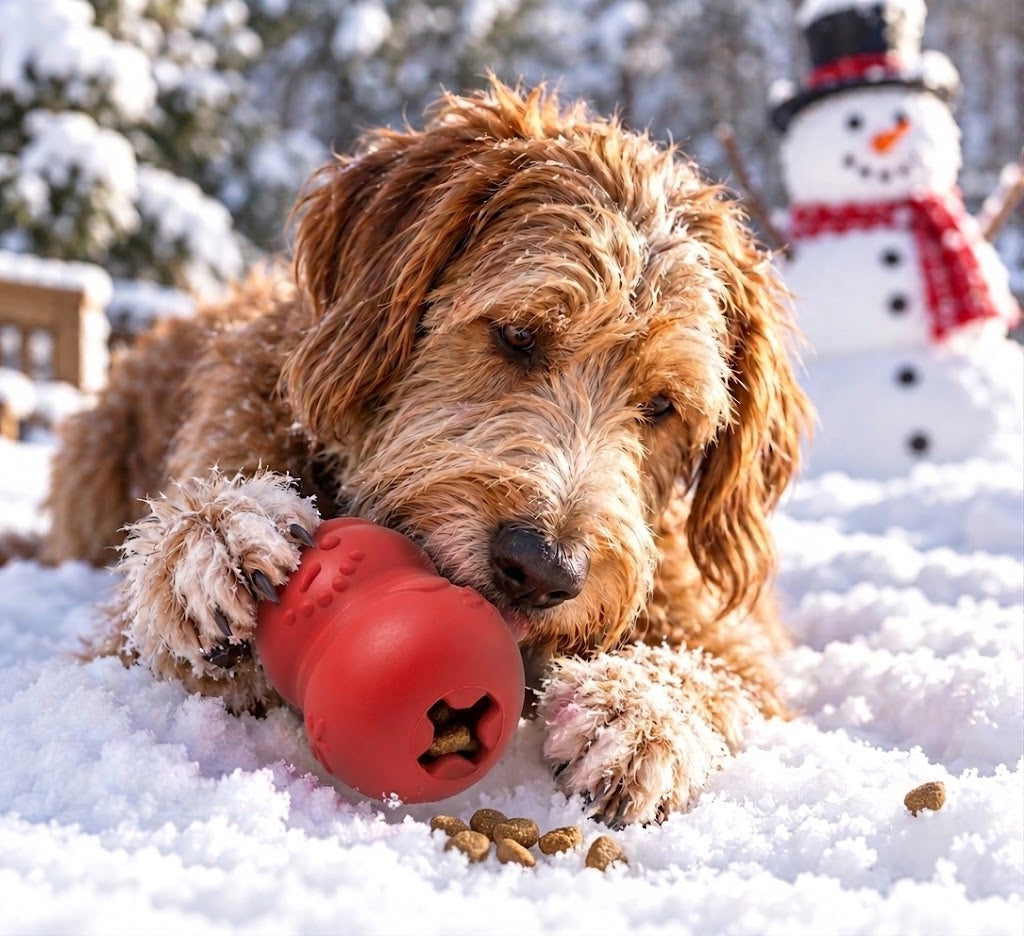SodaPup Snowman Treat-Dispensing Chew Toy