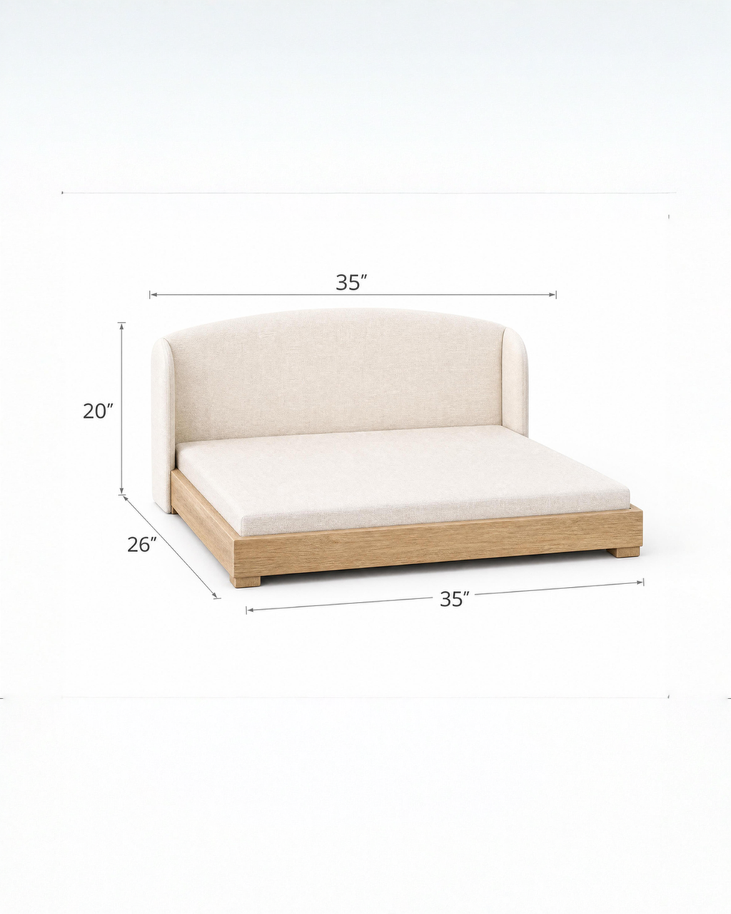 Mafé The Haven Hardwood Dog Bed